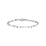 6 1/5 CTW Lab-Grown Diamond Baguette Line Bracelet