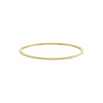 Natural Diamond Beaded Bangle Bracelet