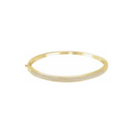 Natural Diamond Pavé Set Bangle Bracelet