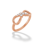 Infinity Shape Diamond Ring