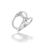 Lab-Grown Diamond Negative Space Ring