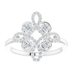 Natural Diamond Clover Fashion Ring