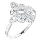 Natural Diamond Clover Fashion Ring