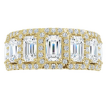 Emerald Cut Lab-Grown Diamond Anniversary Band