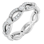 1/2 CTW Natural Diamond Round Eternity Band