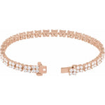 5 1/3 CTW Lab-Grown Diamond Line Bracelet