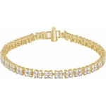 5 1/3 CTW Lab-Grown Diamond Line Bracelet