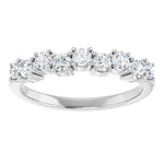Hearts & Arrows Natural Diamond Flowing Anniversary Band