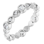 Natural Diamond Infinity Eternity Band