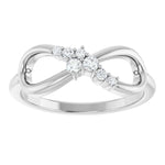 Infinity Shape Diamond Ring
