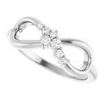 Infinity Shape Diamond Ring