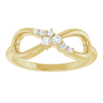Infinity Shape Diamond Ring