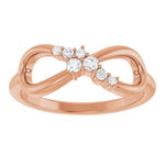 Infinity Shape Diamond Ring