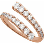 Lab-Grown Diamond Bypass Ring