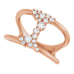 Lab-Grown Diamond Negative Space Ring