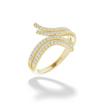 Natural Diamond Bypass Ring