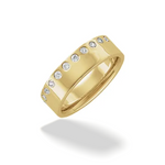 Off Center Diamond Anniversary Band