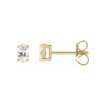 Oval Solitaire Lab-Grown Diamond Stud Earrings