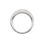 14K White Gold Pave Set Diamond Fashion Band