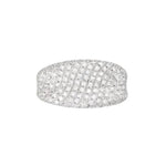 14K White Gold Pave Set Diamond Fashion Band