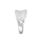 14K White Gold Pave Set Diamond Fashion Band