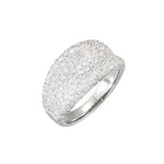 14K White Gold Pave Set Diamond Fashion Band