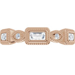 Natural Diamond Straight Baguette Anniversary Band