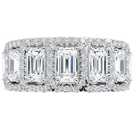 Emerald Cut Lab-Grown Diamond Anniversary Band