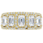Emerald Cut Lab-Grown Diamond Anniversary Band