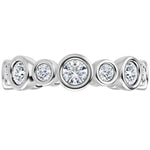 Big-Small Round Lab-Grown Diamond Eternity Band