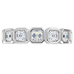 Asscher Cut Lab-Grown Diamond Anniversary Band