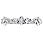 Marquise Natural Diamond Infinity Anniversary Band