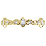 Marquise Natural Diamond Infinity Anniversary Band