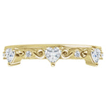 Natural Heart Shape Diamond Anniversary Band