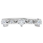 Natural Heart Shape Diamond Anniversary Band