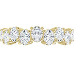 Up-Down Oval Lab-Grown Diamond Anniversary Band