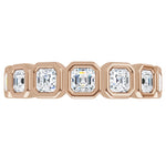 Asscher Cut Lab-Grown Diamond Anniversary Band
