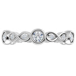 Natural Diamond Infinity Eternity Band