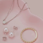 Sterling Silver Natural White Sapphire Solitaire Necklace