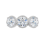 1 1/2 Carat 3 Stone Lab-Grown Diamond Anniversary Ring