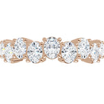 Up-Down Oval Lab-Grown Diamond Anniversary Band