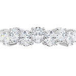 Up-Down Oval Lab-Grown Diamond Anniversary Band