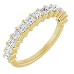 Classic Princess Cut Natural Diamond Anniversary Band