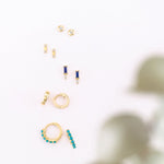 Round Bezel-Set Lab-Grown Diamond Solitaire Earrings